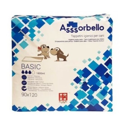 10 Tappetini Assorbenti Per Cani 60 x 90 Fuss Dog Basic Assorbell