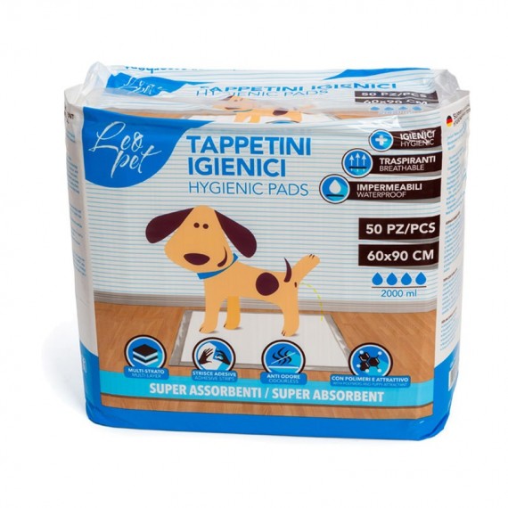 Leopet traverse Premium 60x90 tappetini igienici per cane