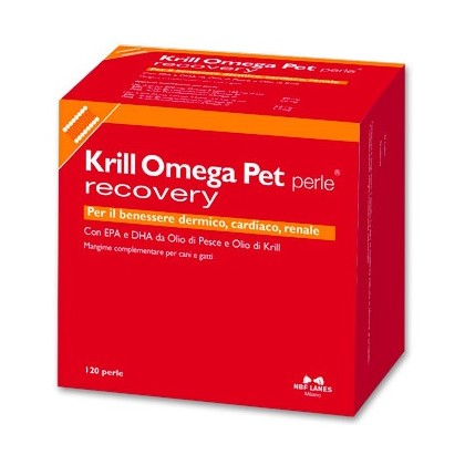 NBF-Lanes Krill Omega Pet Recovery 120 perle per cane e gatto