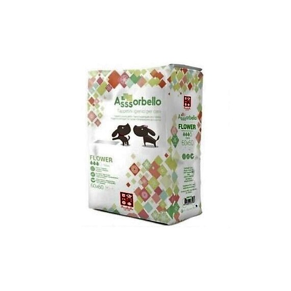 Ferribiella Assorbello Flower traverse 60x60 tappetini igienici per cane